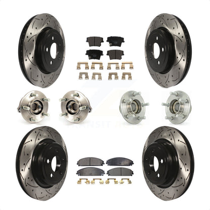 [Avant + Arrière] Kit d'ensemble roulement de roue et moyeu pour Dodge Charger avec Police Package KBB-111232 par Transit Auto