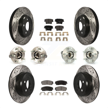 [Avant + Arrière] Kit d'ensemble roulement de roue et moyeu pour Dodge Charger Chrysler 300 AWD avec 2.7L KBB-111233 par Transit Auto