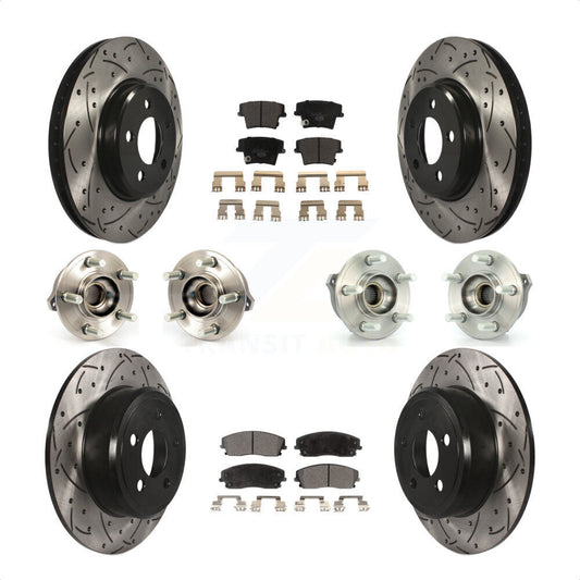 [Avant + Arrière] Kit d'ensemble roulement de roue et moyeu pour Dodge Charger Chrysler 300 AWD avec 2.7L KBB-111233 par Transit Auto