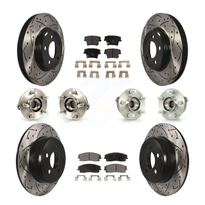[Avant + Arrière] Kit d'ensemble roulement de roue et moyeu pour Dodge Charger Chrysler 300 AWD avec 2.7L KBB-111233