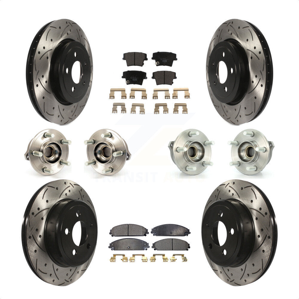 [Avant + Arrière] Kit d'ensemble roulement de roue et moyeu pour Dodge Charger Chrysler 300 KBB-111234 par Transit Auto