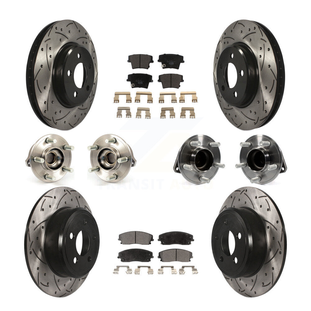 [Avant + Arrière] Kit d'ensemble roulement de roue et moyeu pour Dodge Charger Chrysler 300 KBB-111236