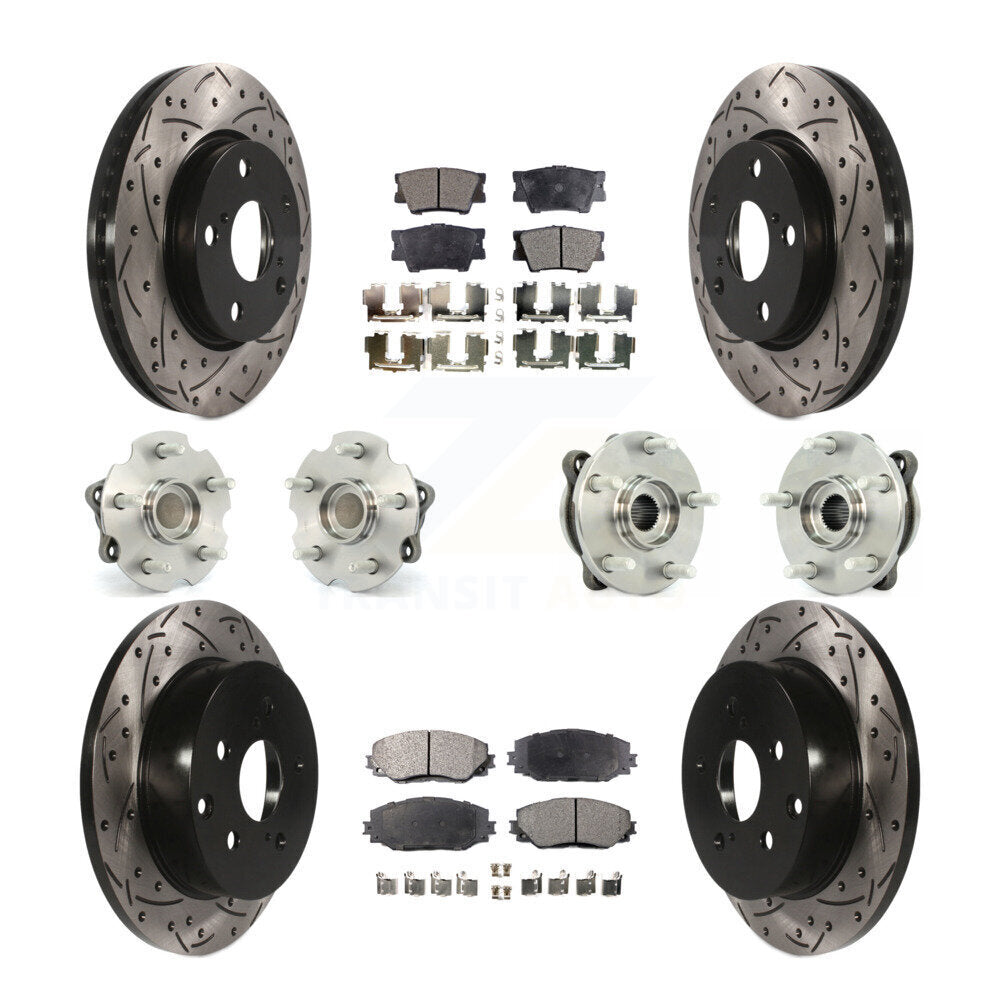[Avant + Arrière] Kit d'ensemble roulement de roue et moyeu pour 2013-2018 Toyota RAV4 LE avec FWD KBB-111242