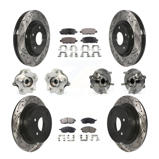 [Avant + Arrière] Kit d'ensemble roulement de roue et moyeu pour Nissan Juke KBB-111245