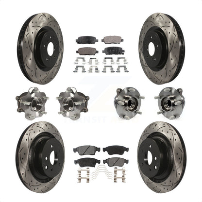 [Avant + Arrière] Kit d'ensemble roulement de roue et moyeu pour 2014 INFINITI Q60 Sport avec RWD sans Package KBB-111254 par Transit Auto