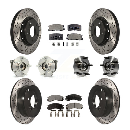 [Avant + Arrière] Kit d'ensemble roulement de roue et moyeu pour 2010-2011 Mitsubishi Lancer Ralliart Sportback avec AWD KBB-111265