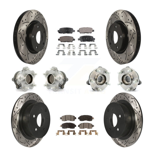 [Avant + Arrière] Kit d'ensemble roulement de roue et moyeu pour Nissan Altima KBB-111269