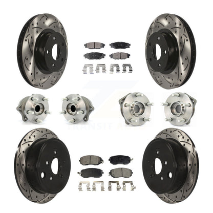 [Avant + Arrière] Kit d'ensemble roulement de roue et moyeu pour 2011 Subaru Impreza Outback Sport 2.5i Premium KBB-111271