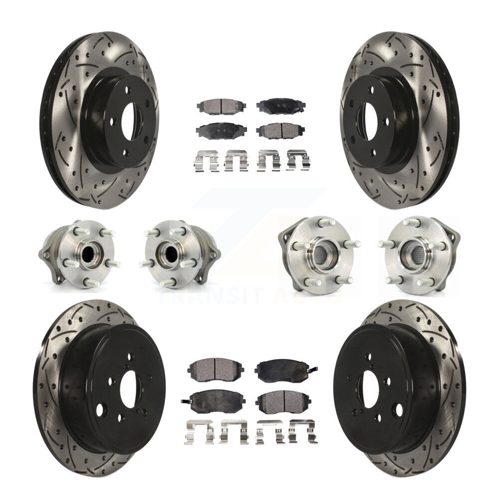 [Avant + Arrière] Kit d'ensemble roulement de roue et moyeu pour Subaru Impreza KBB-111272