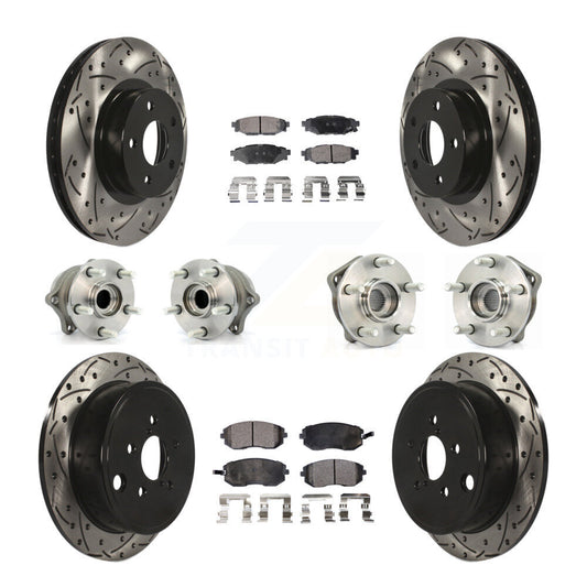 [Avant + Arrière] Kit d'ensemble roulement de roue et moyeu pour Subaru Impreza KBB-111272