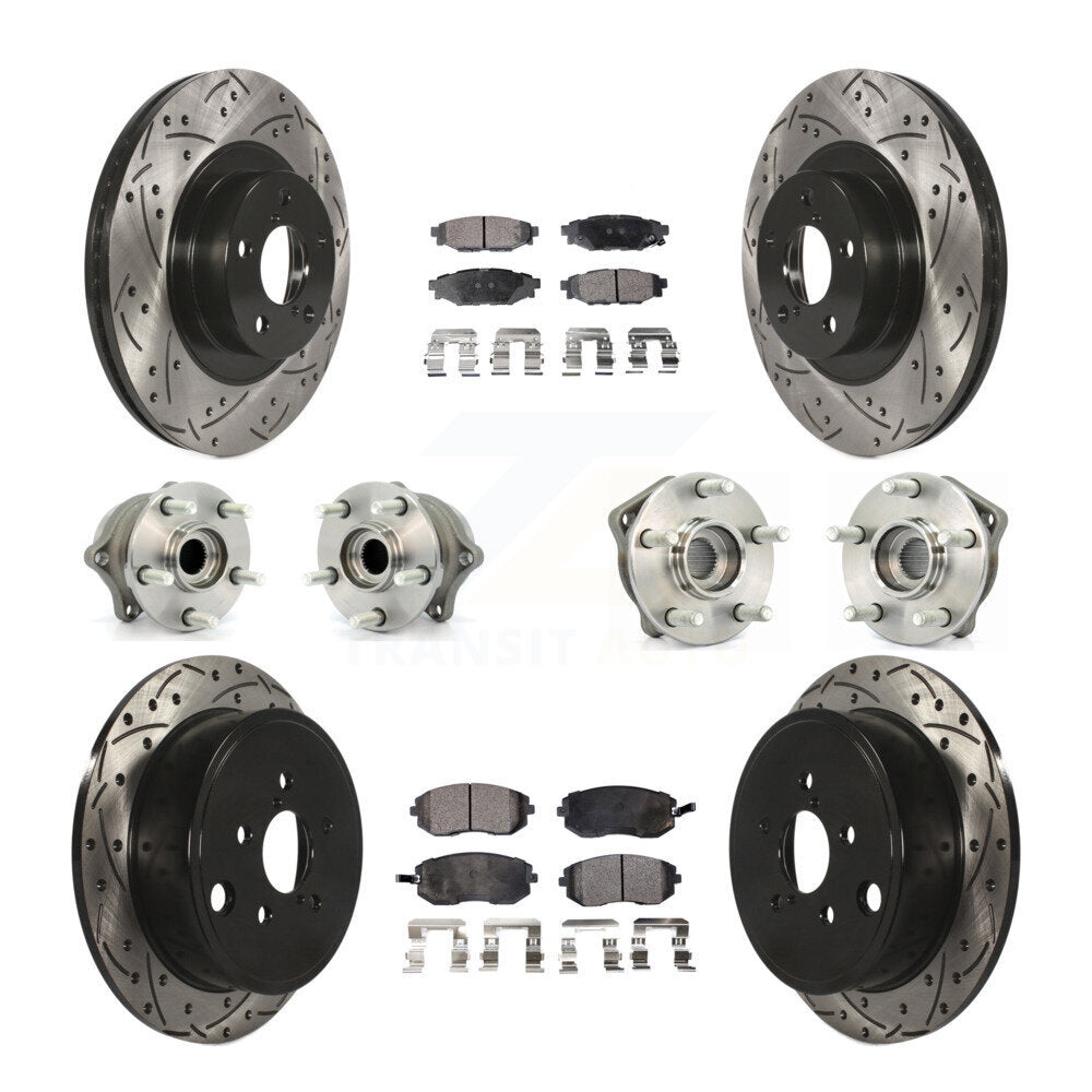 [Avant + Arrière] Kit d'ensemble roulement de roue et moyeu pour Subaru Outback Forester Impreza Legacy KBB-111274