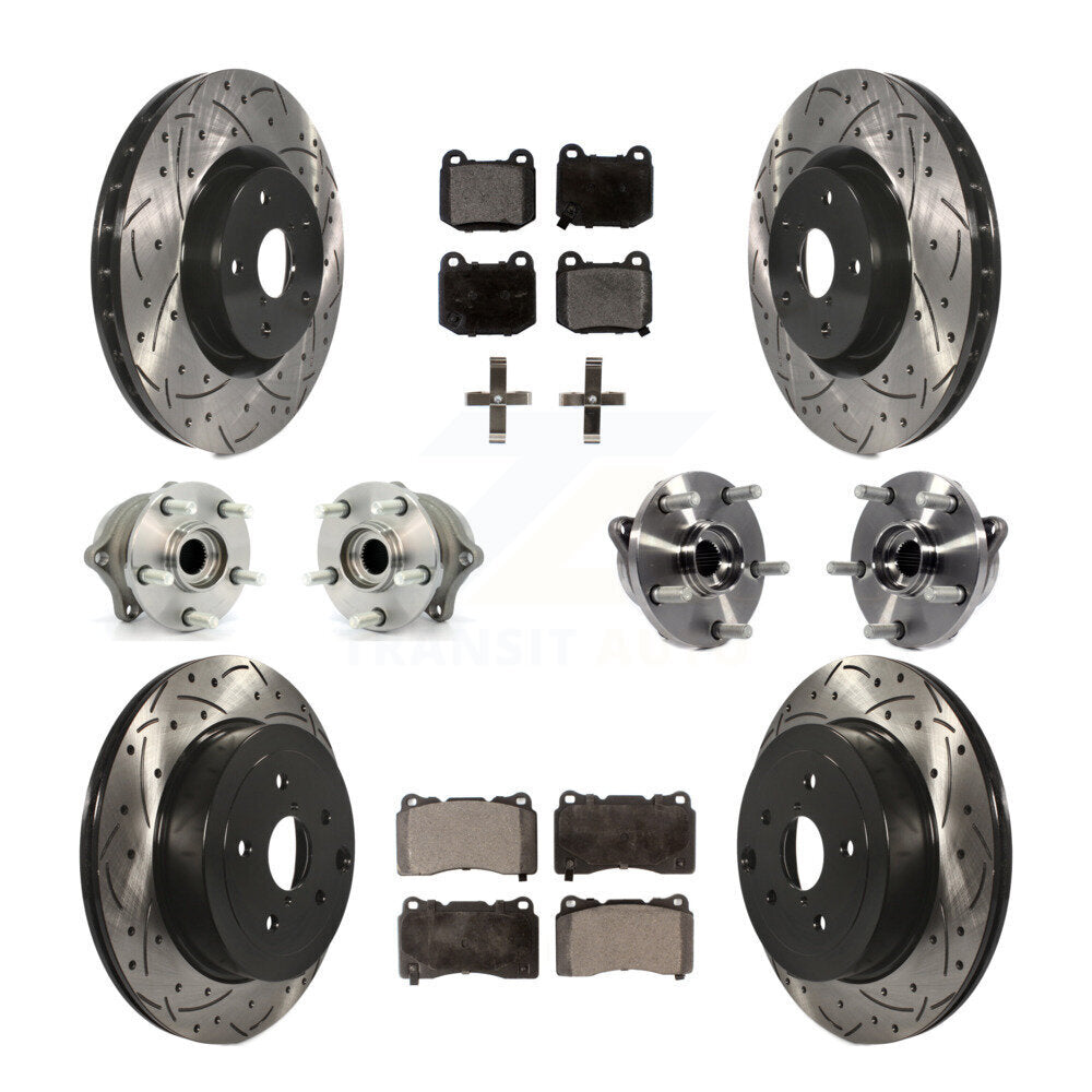 [Avant + Arrière] Kit d'ensemble roulement de roue et moyeu pour Subaru Impreza WRX STI KBB-111275