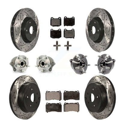 [Avant + Arrière] Kit d'ensemble roulement de roue et moyeu pour Subaru Impreza WRX STI KBB-111275