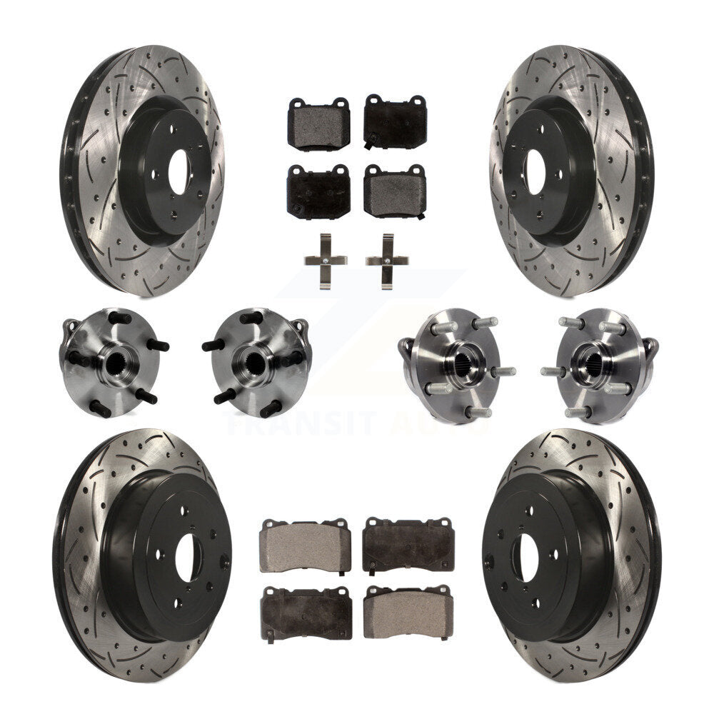 [Avant + Arrière] Kit d'ensemble roulement de roue et moyeu pour Subaru Impreza WRX STI KBB-111276
