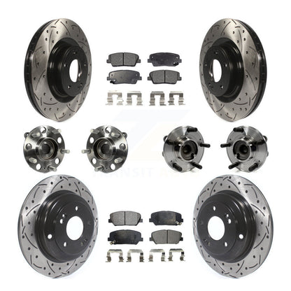 [Avant + Arrière] Kit d'ensemble roulement de roue et moyeu pour Hyundai Genesis Coupe KBB-111281