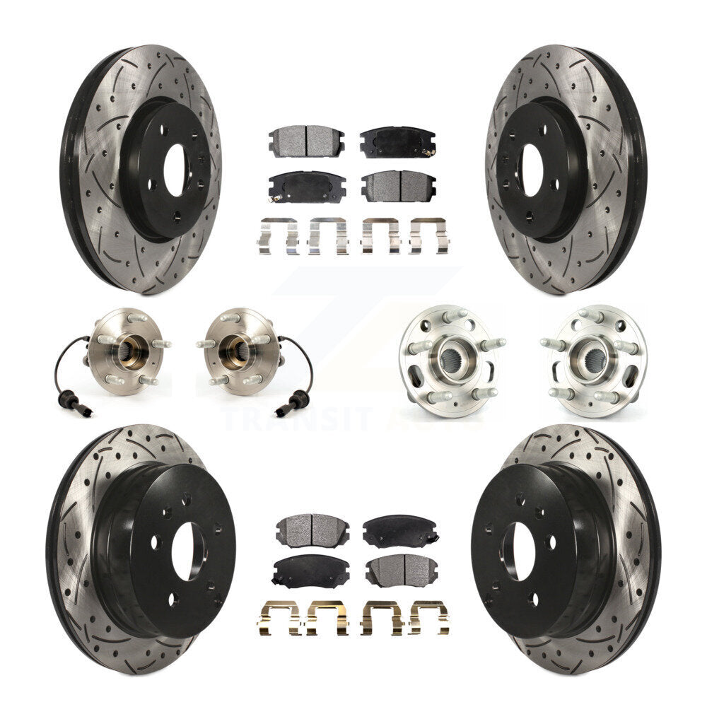 [Avant + Arrière] Kit d'ensemble roulement de roue et moyeu pour 2010-2017 Chevrolet Equinox GMC Terrain KBB-111284