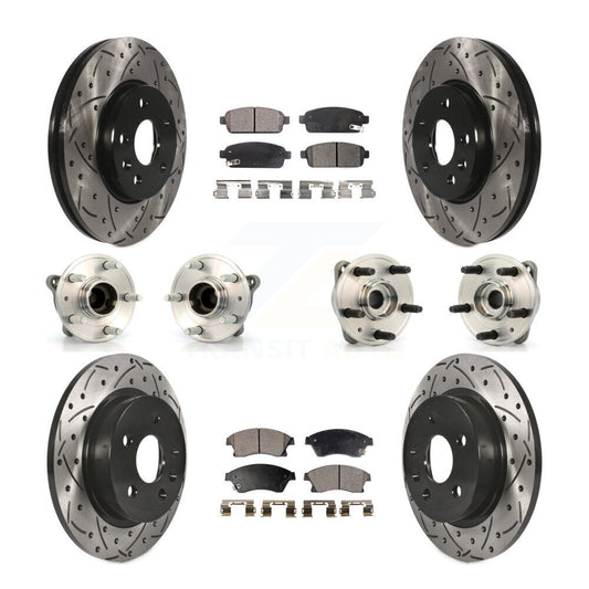 [Avant + Arrière] Kit d'ensemble roulement de roue et moyeu pour 2011-2012 Chevrolet Cruze KBB-111285