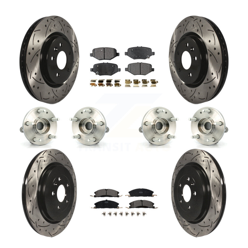 [Avant + Arrière] Kit d'ensemble roulement de roue et moyeu pour 2013 Ford Explorer Sport avec Heavy Duty Brakes KBB-111288