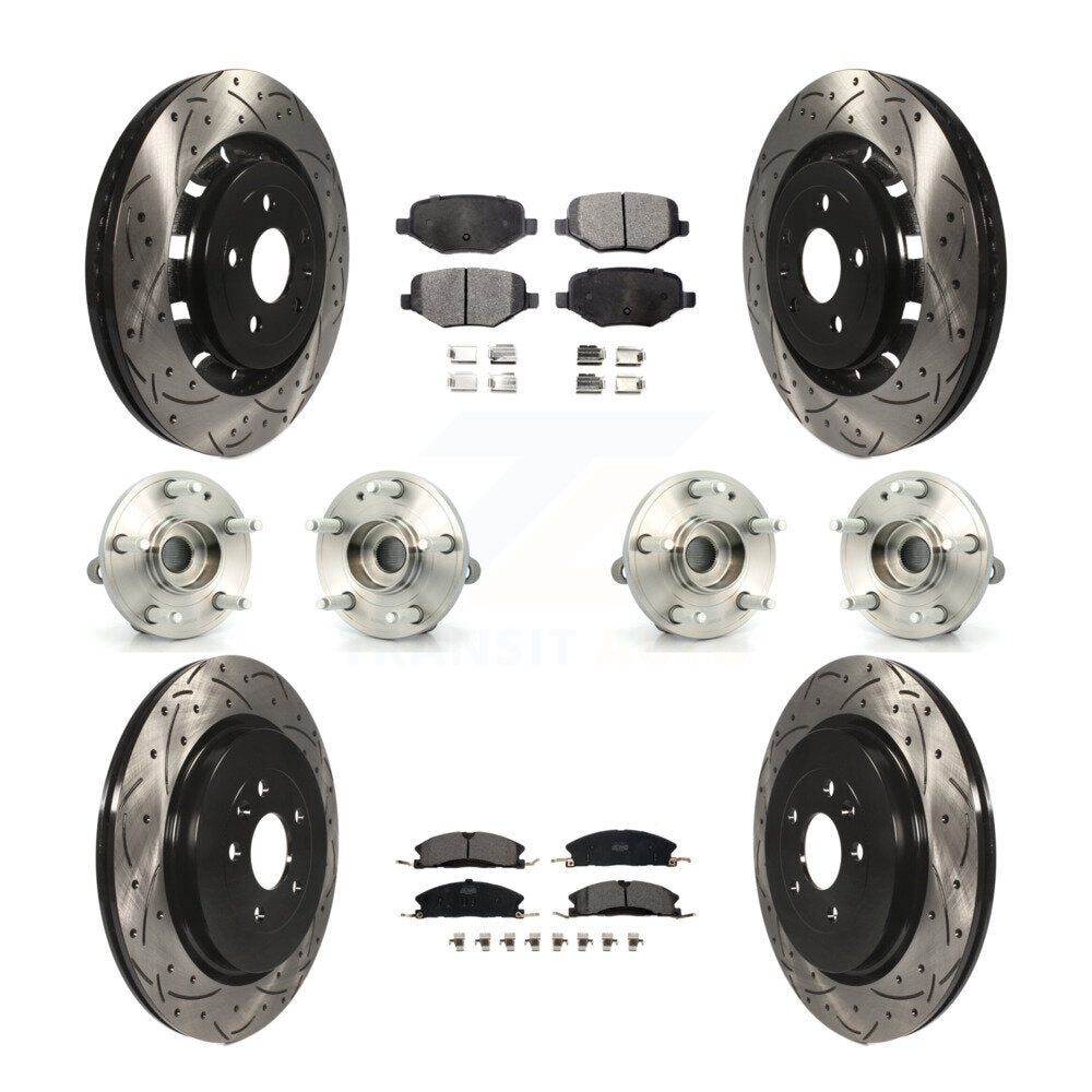 [Avant + Arrière] Kit d'ensemble roulement de roue et moyeu pour Ford Explorer Police Interceptor Utility KBB-111290