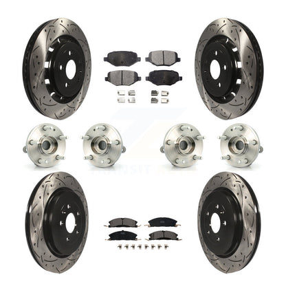 [Avant + Arrière] Kit d'ensemble roulement de roue et moyeu pour Ford Explorer Police Interceptor Utility KBB-111290