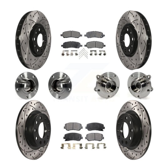 [Avant + Arrière] Kit d'ensemble roulement de roue et moyeu pour 2013-2016 Dodge Dart KBB-111297
