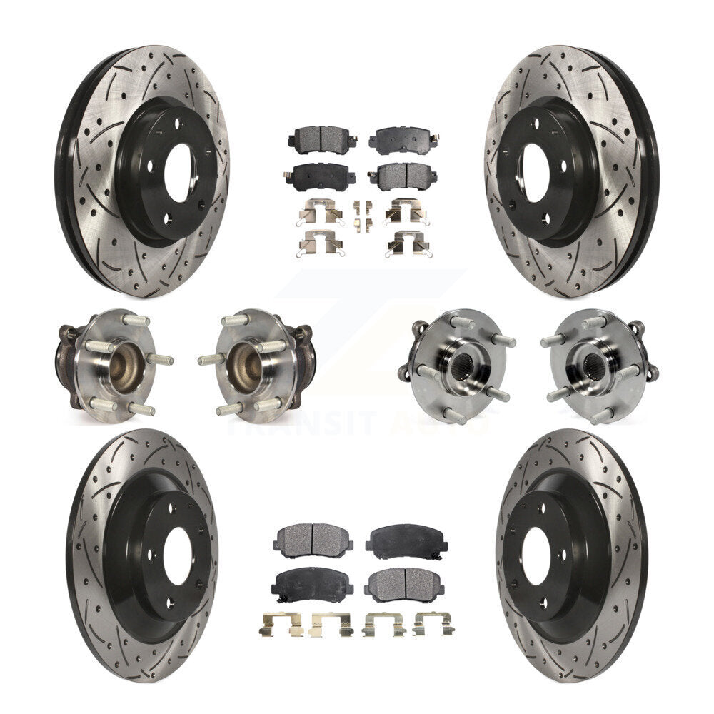 [Avant + Arrière] Kit d'ensemble roulement de roue et moyeu pour Mazda CX-5 FWD KBB-111302