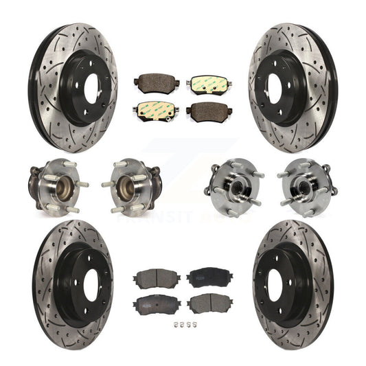 [Avant + Arrière] Kit d'ensemble roulement de roue et moyeu pour 2016-2018 Mazda 6 KBB-111304
