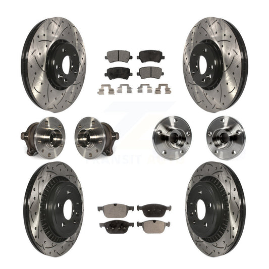 [Avant + Arrière] Kit d'ensemble roulement de roue et moyeu pour 2010-2015 Volvo XC60 AWD KBB-111306