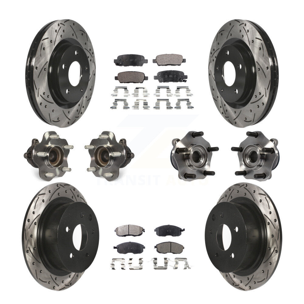[Avant + Arrière] Kit d'ensemble roulement de roue et moyeu pour 2017-2019 Nissan Sentra Turbocharged KBB-111307