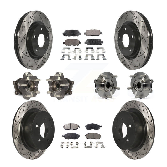[Avant + Arrière] Kit d'ensemble roulement de roue et moyeu pour Nissan Juke KBB-111311