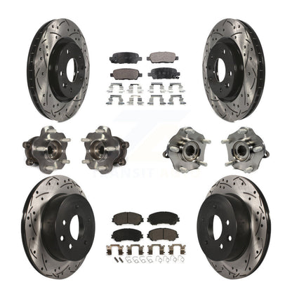 [Avant + Arrière] Kit d'ensemble roulement de roue et moyeu pour Nissan Rogue Sport Qashqai KBB-111312