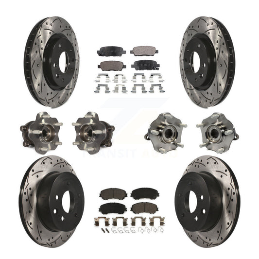 [Avant + Arrière] Kit d'ensemble roulement de roue et moyeu pour Nissan Rogue Sport Qashqai KBB-111312