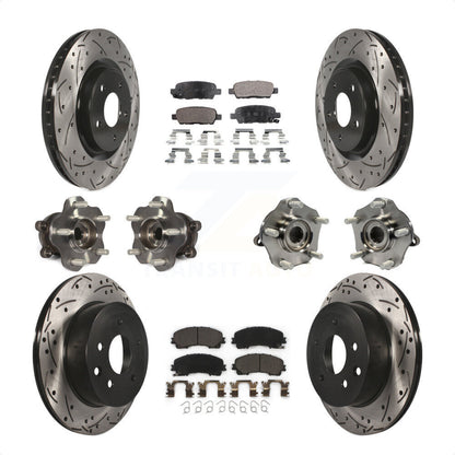 [Avant + Arrière] Kit d'ensemble roulement de roue et moyeu pour Nissan Rogue KBB-111313 par Transit Auto