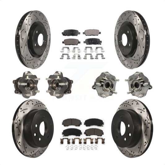 [Avant + Arrière] Kit d'ensemble roulement de roue et moyeu pour Nissan Rogue KBB-111313 par Transit Auto