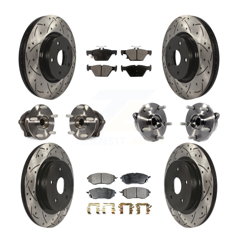 [Avant + Arrière] Kit d'ensemble roulement de roue et moyeu pour 2015-2019 Subaru Outback Legacy KBB-111314