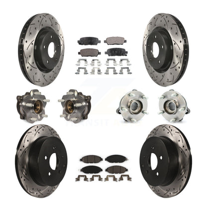 [Avant + Arrière] Kit d'ensemble roulement de roue et moyeu pour Nissan Pathfinder Murano INFINITI QX60 JX35 KBB-111317