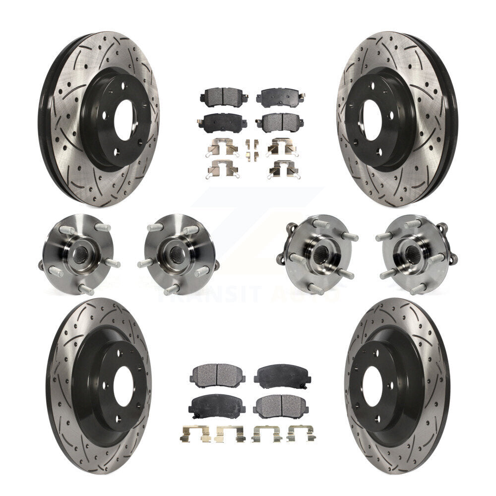 [Avant + Arrière] Kit d'ensemble roulement de roue et moyeu pour Mazda CX-5 AWD KBB-111319