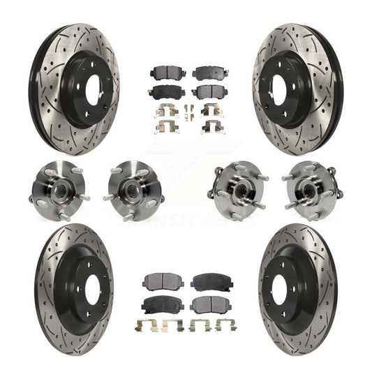 [Avant + Arrière] Kit d'ensemble roulement de roue et moyeu pour Mazda CX-5 AWD KBB-111319