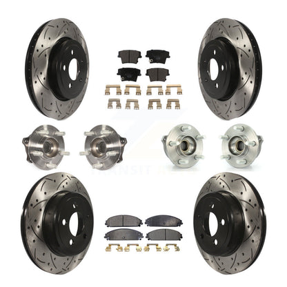 [Avant + Arrière] Kit d'ensemble roulement de roue et moyeu pour Dodge Charger Chrysler 300 Challenger KBB-111321