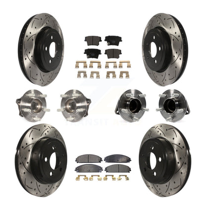[Avant + Arrière] Kit d'ensemble roulement de roue et moyeu pour Dodge Challenger Chrysler 300 Charger KBB-111324