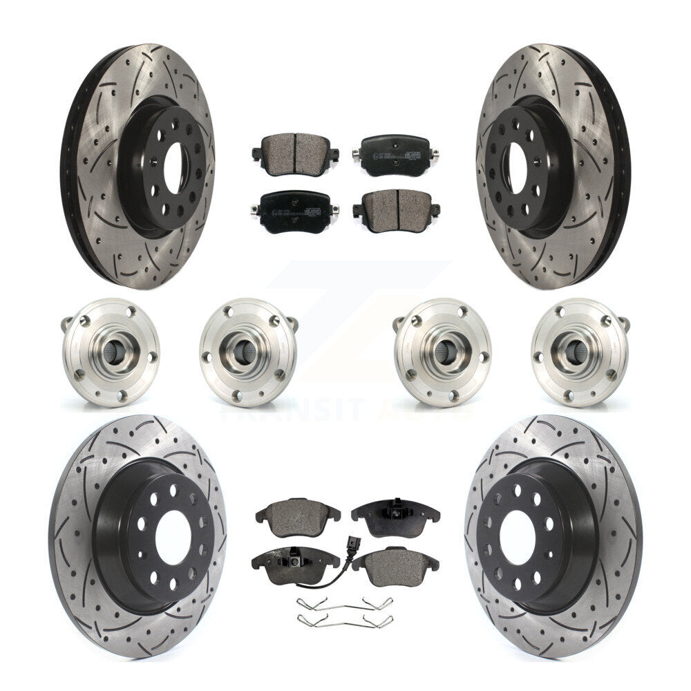[Avant + Arrière] Kit d'ensemble roulement de roue et moyeu pour Audi Q3 Quattro KBB-111336