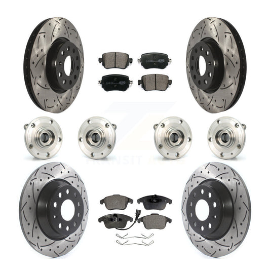 [Avant + Arrière] Kit d'ensemble roulement de roue et moyeu pour Audi Q3 Quattro KBB-111336