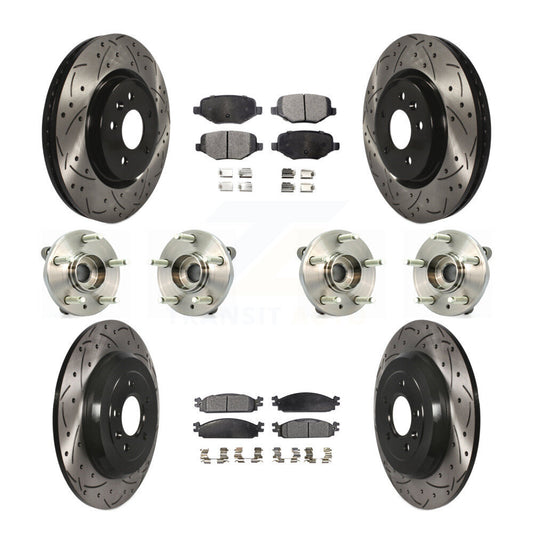 [Avant + Arrière] Kit d'ensemble roulement de roue et moyeu pour 2009-2010 Lincoln MKS KBB-111342