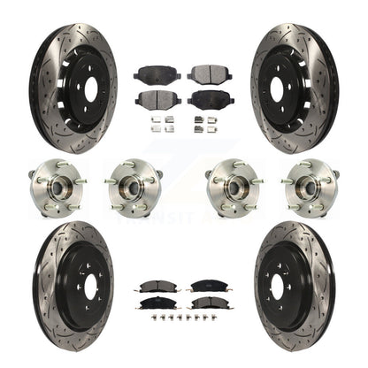 [Avant + Arrière] Kit d'ensemble roulement de roue et moyeu pour Lincoln MKS Ford Flex Taurus MKT KBB-111344