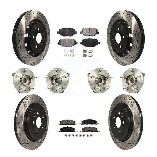 [Avant + Arrière] Kit d'ensemble roulement de roue et moyeu pour Lincoln MKS Ford Flex Taurus MKT KBB-111344