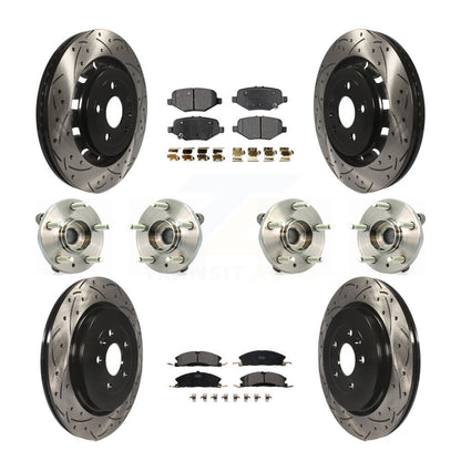 [Avant + Arrière] Kit d'ensemble roulement de roue et moyeu pour Ford Flex Taurus Lincoln MKS KBB-111345