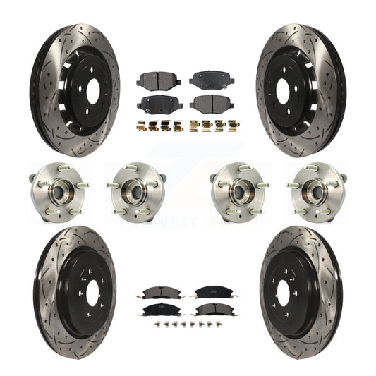 [Avant + Arrière] Kit d'ensemble roulement de roue et moyeu pour Ford Flex Taurus Lincoln MKS KBB-111345
