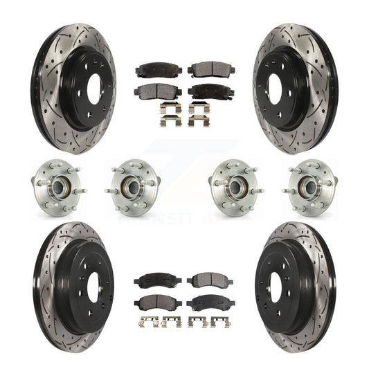 [Avant + Arrière] Kit d'ensemble roulement de roue et moyeu pour Chevrolet Traverse GMC Acadia Buick Enclave Saturn Outlook Limited KBB-111346