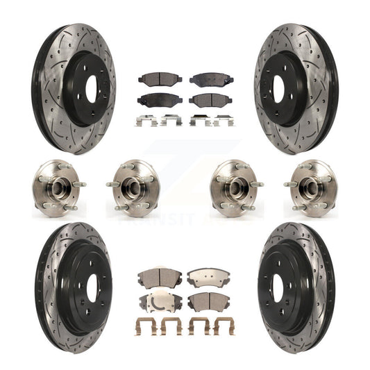[Avant + Arrière] Kit d'ensemble roulement de roue et moyeu pour Chevrolet Camaro KBB-111347