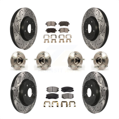 [Avant + Arrière] Kit d'ensemble roulement de roue et moyeu pour 2018-2019 Chevrolet Impala KBB-111348 par Transit Auto